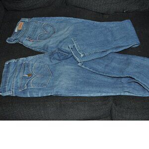 Women's jeans levi's super low 524 stretch Blue color lot of two jeans size 7M
